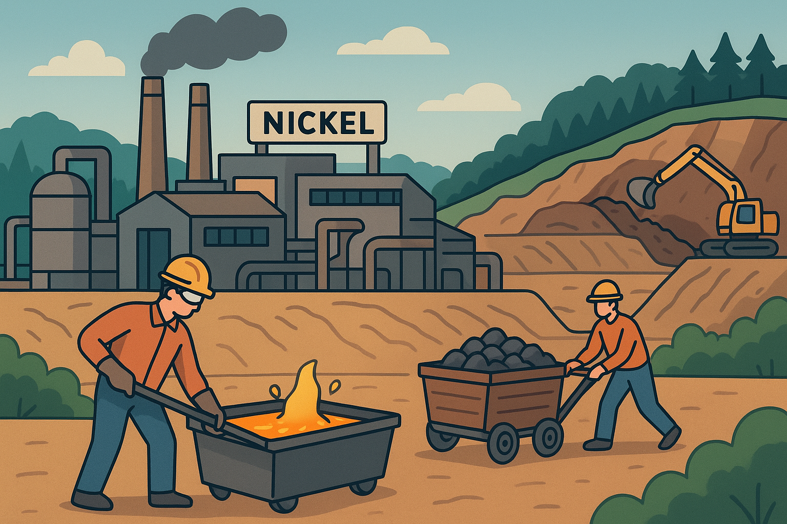 Suasana Pabrik Nikel